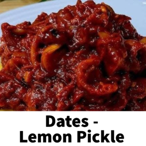 Dates Lemon Pickle